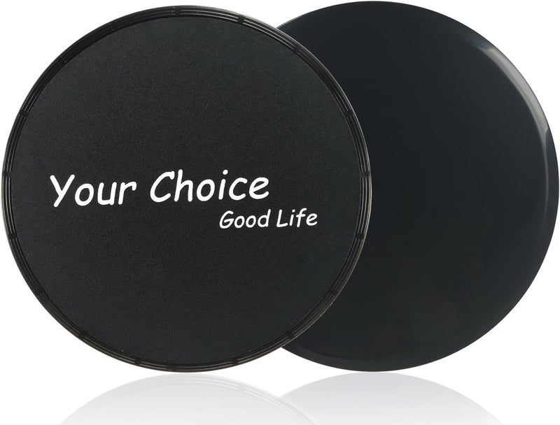 Your Choice أقراص التمرين الأساسية - أقراص انزلاق مزدوجة الجوانب للسجاد والخشب، 7 بوصة - Image 1